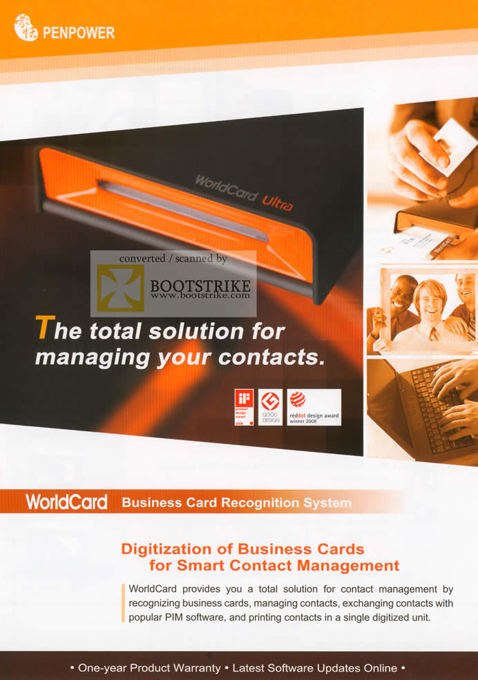 Sitex 2009 price list image brochure of PenPower WorldCard Business Cards Mac Ultra Office Color Database 1