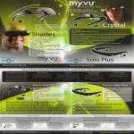 Myvu Personal Media Viewer Shades Crystal Solo Plus