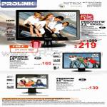 Prolink LCD Monitor PRO 2213TW 1911W 1611W TV