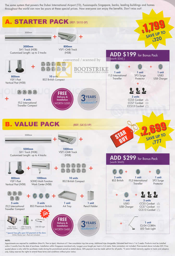 Sitex 2010 price list image brochure of Eubiq Starter Pack Value Pack Power System