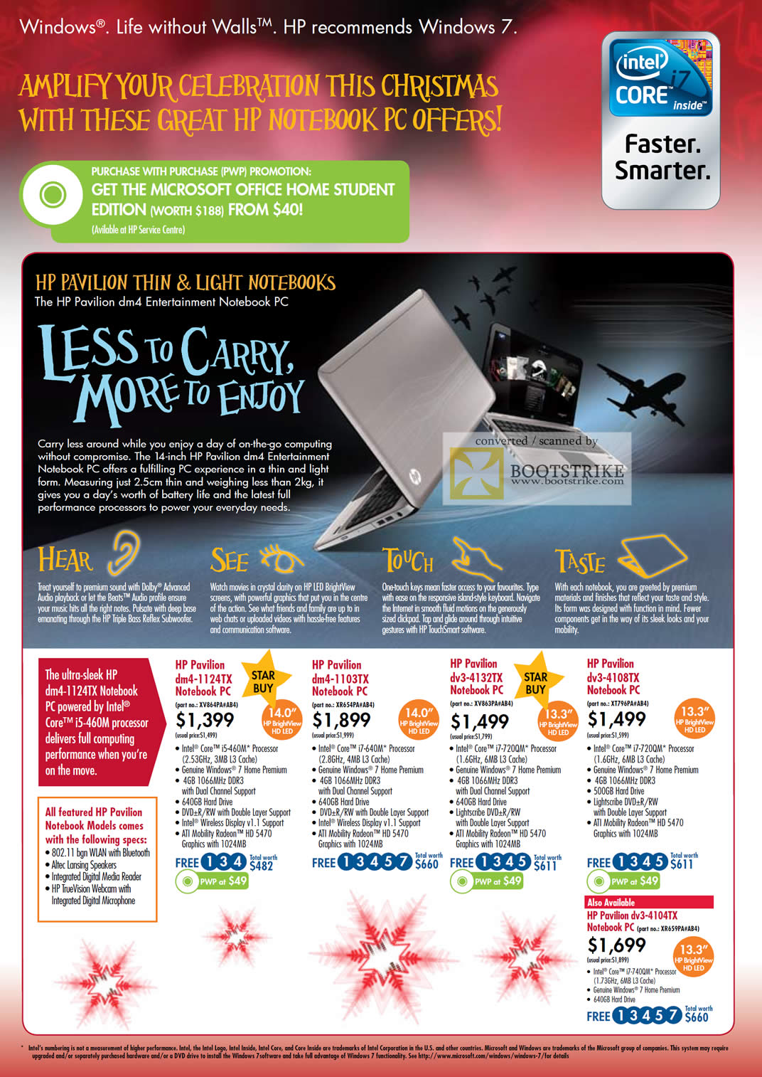 Sitex 2010 price list image brochure of HP Notebooks Pavilion DM4 1124TX 1103TX 4132TX 4108TX DV3 4104TX