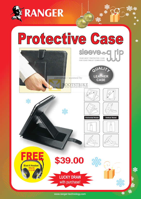 Sitex 2010 price list image brochure of Ranger Sleeve N Grip Leather Protective Case