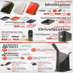 External Storage MiniStation Lite DriveStation Axis Duo AirStation Nfiniti N Router Adapter