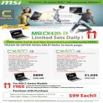 MSI Notebooks C Series CX420 I3 I5