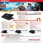 MSI Notebooks G Series Gaming GT660R GE600 GT663R GX660