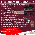 Hourly Special All In One Combo Dome Cameras Network DVR