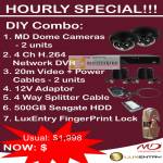 Hourly Special MD Dome Cameras Network DVR LuxEntry FingerPrint