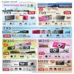 Digital Cameras Cybershot TX9 T99 TX5 W350 W310 H55 HX5V