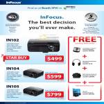 Infocus Projectors IN102, IN104, IN105