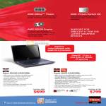 AMD Vision Notebooks Aspire AS4250-E402G50Mn, Aspire 5560G-6344G50Mn