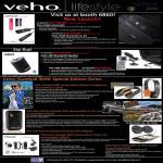 Veho Pebble Smartstick Battery, Saem Bluetooth, 360 Bluetooth Speaker, USB Microscope, Gumball 3000 Headphones, Muvi HD Pro, Muvi Gumball 3000 Camcorder, 360 Portable Speaker