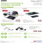 Zikko Portable Power Charger, AK9000, AK3600, AK200