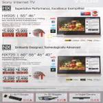 Sony TV HX Series, NX Series KDL-55HX925, KDL-46HX925, KDL-60NX720, KDL-55NX720, KDL-46NX720, KDL-40NX720