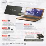 Sony Vaio Notebooks VPCSA26GG T, VPCSE17GG B, VPCSA35GG BI T, VPCSB36FG B L P R S W