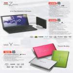 Sony Vaio Notebooks Vaio Z VPCZ226GG L X, VPCZ228GG X, VPCYB36KG B G P S