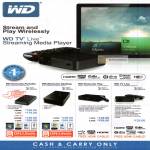 External Storage WD TV Live Streaming Media Player, Portable, Desktop, Play, TV Live