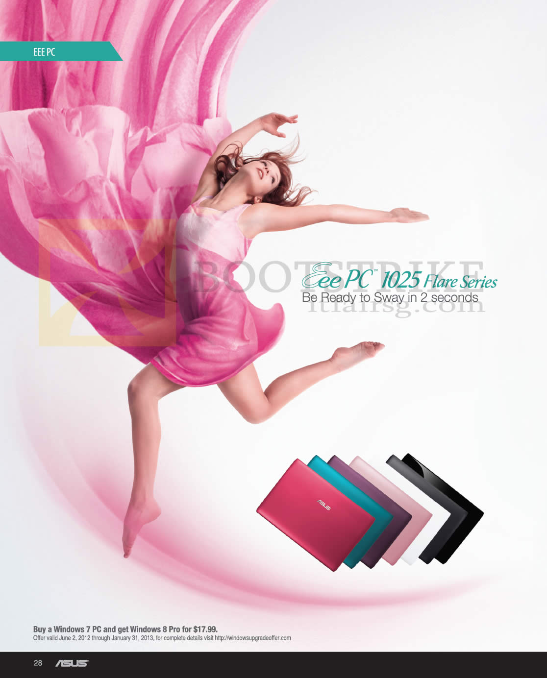 SITEX 2012 price list image brochure of ASUS Notebooks EEE PC 1025 Flare Series