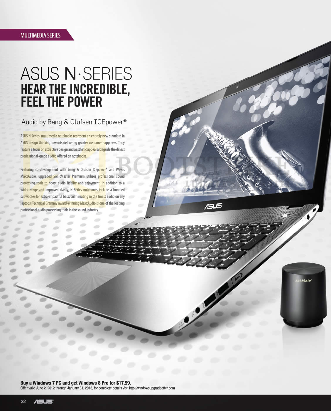 SITEX 2012 price list image brochure of ASUS Notebooks N Series Features