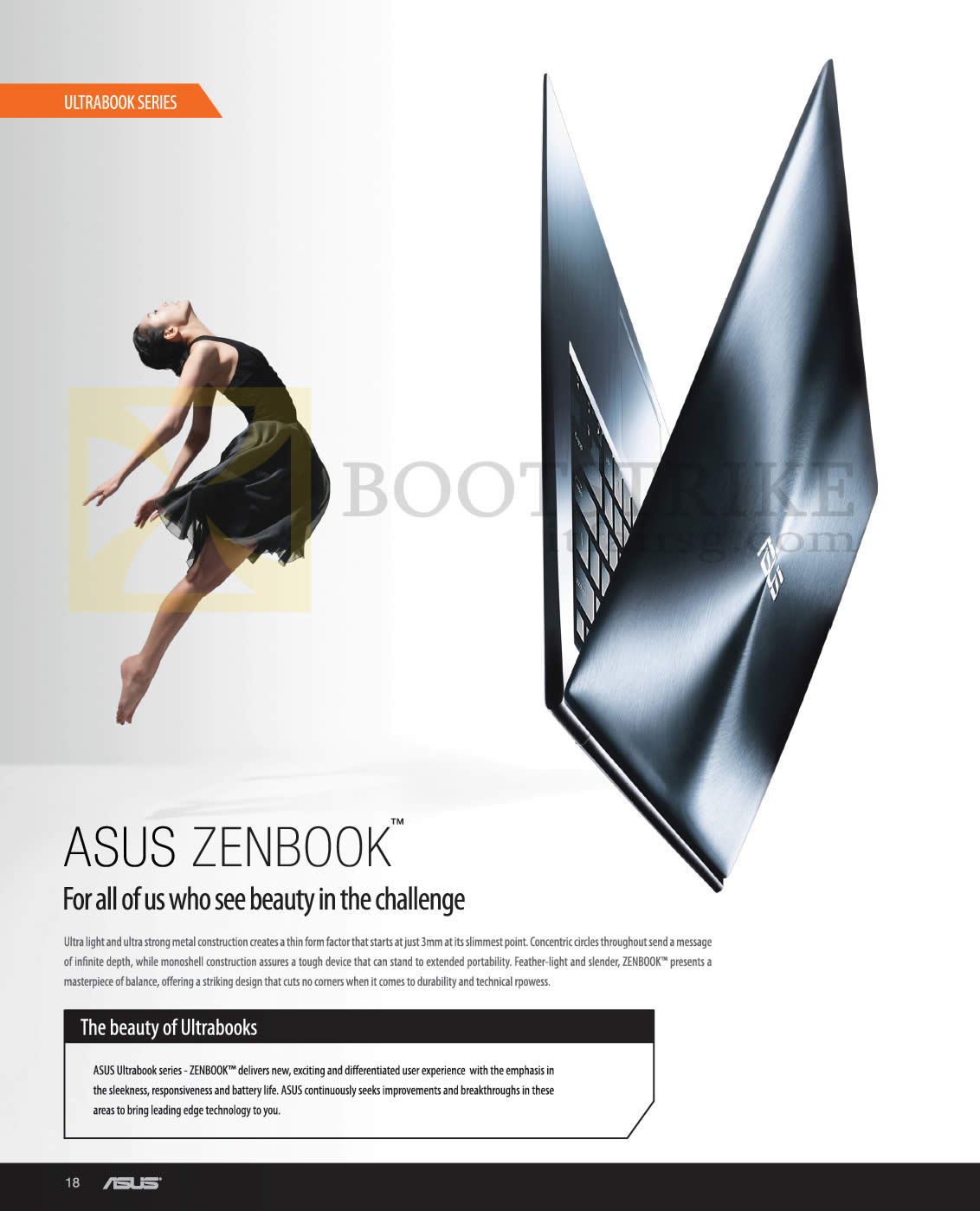 SITEX 2012 price list image brochure of ASUS Notebooks Zenbook Ultrabook Features