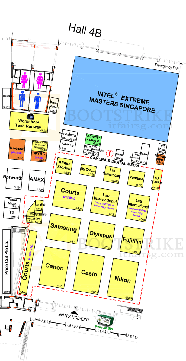 SITEX 2012 price list image brochure of Floor Map Hall 4B