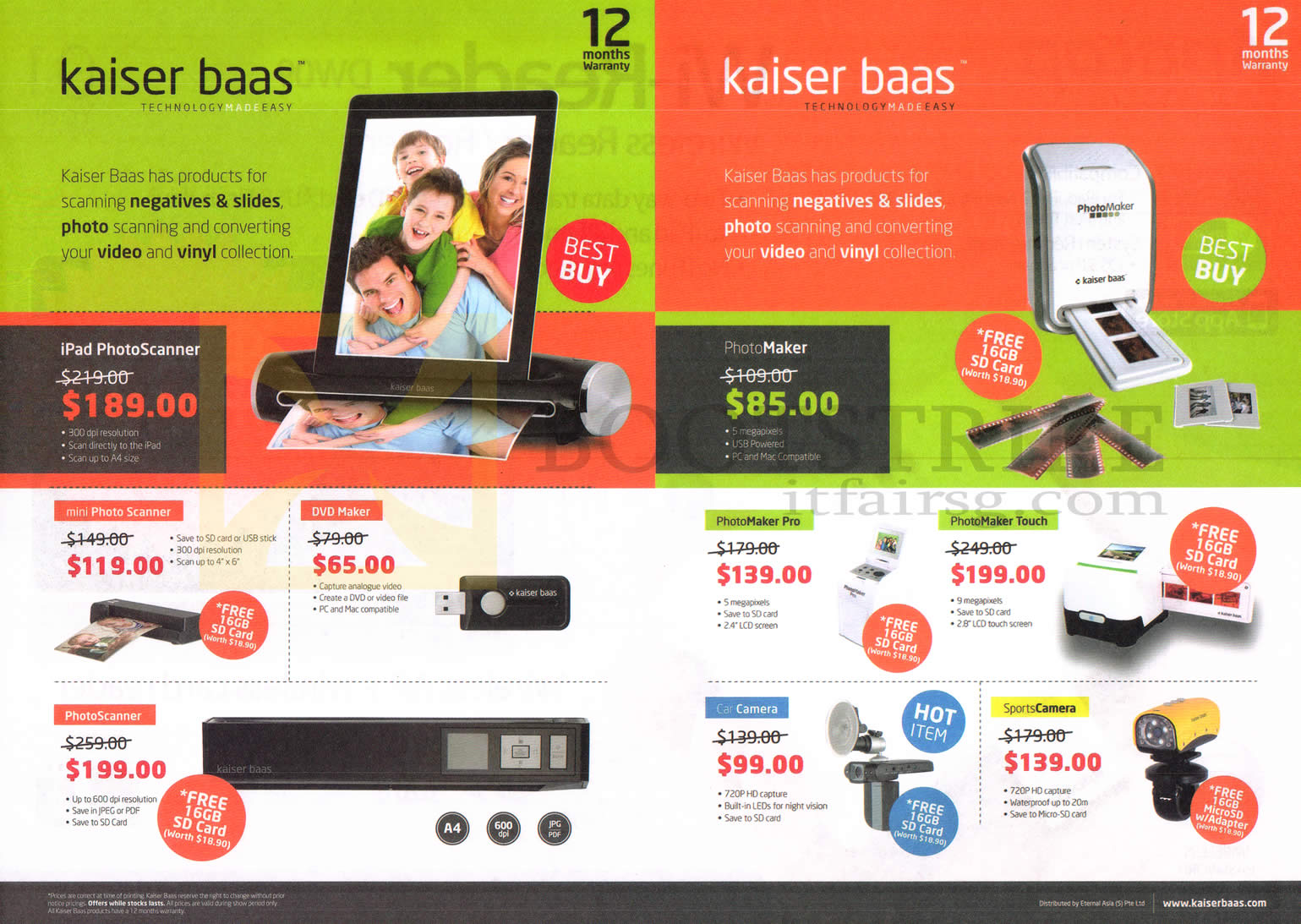 SITEX 2012 price list image brochure of Newstead Kaiser Baas IPad PhotoScanner Negative Film, PhotoMaker, Mini, DVD Maker, Pro, SportsCamera, CarCamera