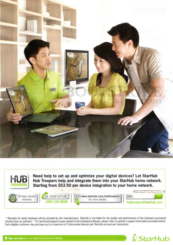 SITEX 2012 price list image brochure of Starhub Hub Troopers