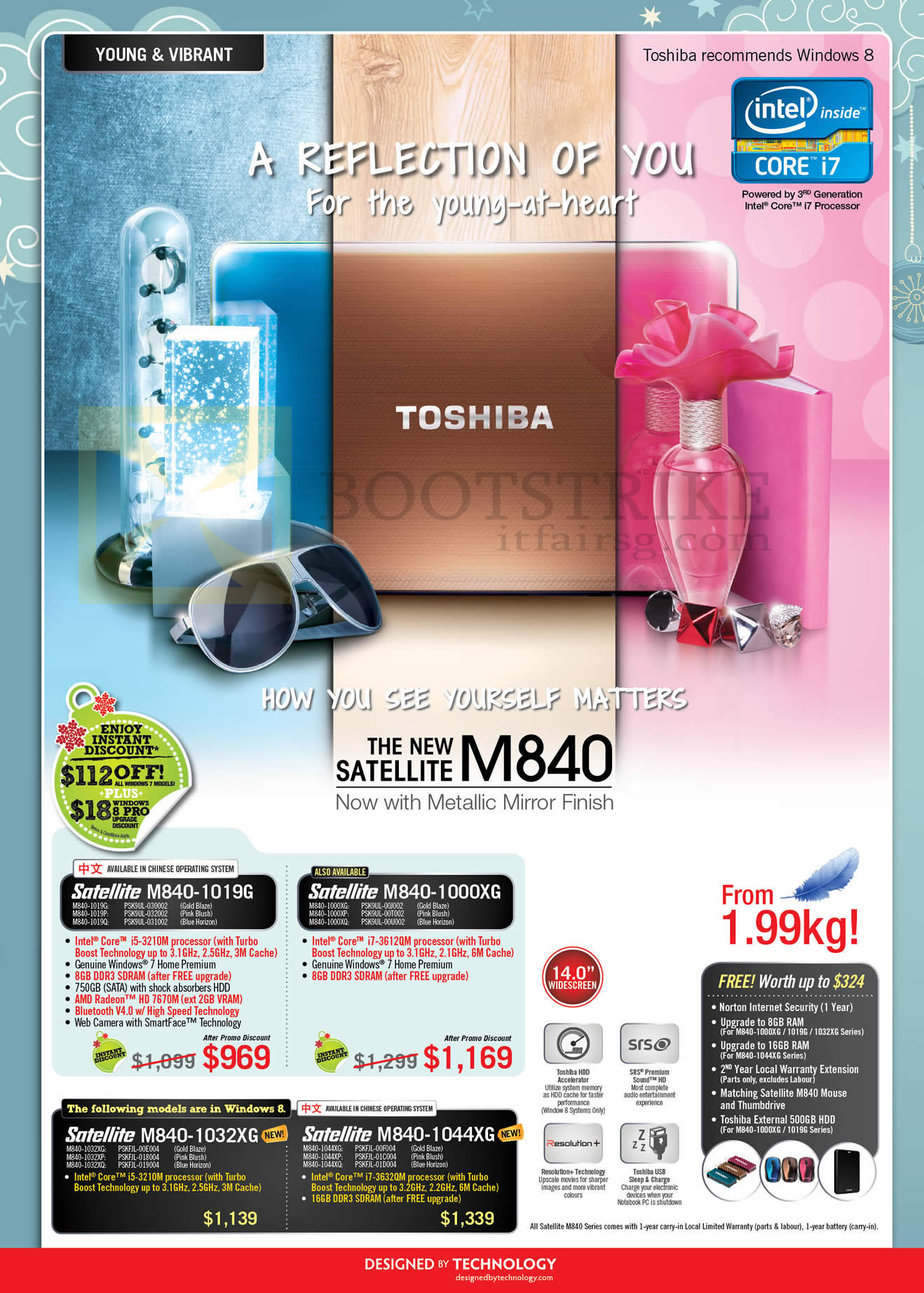 SITEX 2012 price list image brochure of Toshiba Notebooks Satellite M84-1019G, M840-1000XG, M840-1032XG, M840-1044XG