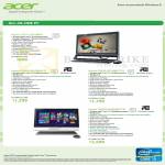 AIO Desktop PC Aspire Z5771 I212M45, ZS600 I347MR41T, ZS600 I37MR82TV, 7600U I363MR81TV