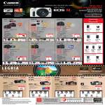 Digital Cameras DSLR EOS 100D, M, 600D, 650D, 60D, 7D, Video Camcorders LEGRIA HF G10, M52, M56, R38, R36, FS46