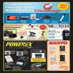 Red Dot Photo Chromage Accessories, Videography, Nexto Di ND2730 Photo Storage, Powerex Imedion Battery, Sanyo Eneloop, Mobile Booster