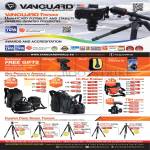 Vanguard Awards, Accreditations, Quovio Bags, Up-Rise II, Pampas II, Carbon Fiber Tripods Abeo, Alta, Espod