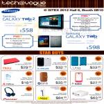 Tech Vogue Samsung Galaxy Tab 2 10.1, Tab 7.7, Folio Case, Leather Stand, Screen Protector, Accessories