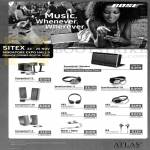 Bose Speakers Companion 5, 20, 2, Soundlink Wireless, QuietComfort 3 Headphones, 15, OE2 OE2i AE2 AE2i, Earphones MIE2i MIE2 IE2