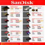 Flash Storage Extreme SSD, Memory Vault, CompactFlash CF, Ultra SDHC, MicroSDHC, Memory Stick Pro Duo