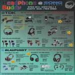 Headphones Earphones TDK EB900 950 BA100 IE800 BA200 NC400 ST700 WR700 Clef ISmart ECSP300 EC300 EC40, Blaupunkt Comfort 112 NC, DJ 112, Easy 111