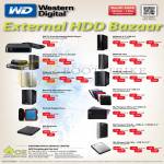 Western Digital External Storage, My Book Live, Duo, Passport, TV Live Media Player, Thunderbolt, VelociRaptor, Nomad