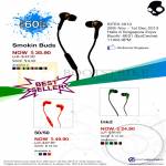 Future World Skullcandy Earphones Smokin Buds, 50, Inkd