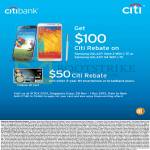 Citibank 100 Dollar Rebate On Samsung Galaxy Note 3, S4