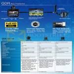 Driving Recorder GDR Features, Comparison Table