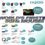 Rapoo Wireless Laser Mouse, Keyboards, Headsets, 3920, 6610, 3710P, 7100P, 3360P, X1800, 8900P, E6100, E9070, E6300, H8060, H8030