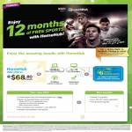 Fibre Broadband HomeHub 200 68.80, 12 Months Free Sports