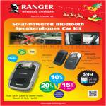 Systems Tech Ranger Solar Powered Wireless Car Kit Speaker