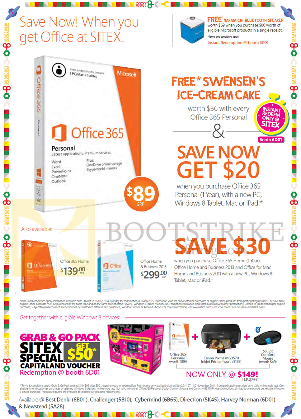 SITEX 2014 price list image brochure of Microsoft Office 365 Software, Office 365 Home, Office Home N Business 2013