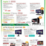 Desktop PCs Aspire XC-605, XC-605, Predator G3-605, G3-605, Ultra HD 4K, MONITORS, CB280HK, XB280HK, H226HQL, G276HL, T232HL