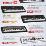 Music Best Denki Keyboards Pianos CTK-245, CTK-2400, CTK-3200, LK-125, LK-247, CDP-220