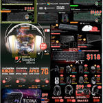 Keyboards Mouse, Razer, Logitech, Blackwidow, Steelseries Ceres, Sirus, Tesoro, Tizona, QuickFire XT