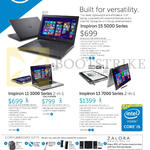 Notebooks Inspiron 15 5000 Series, 11 3000 Series, 13 7000 Series