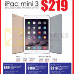 Apple IPad Mini 3 Wi-Fi, Wi-fi Plus Cellular, Free Gifts, 16GB, 64GB, 128Gb