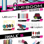 Speakers, Power Banks, Ultimate Ears UE Boom, UE Mini Book, X300, X100, IWalk Spartan 13000, Trio 10000, Duo 5200 Series