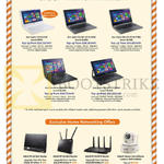 Fibre Notebooks, Routers, Home Surveillance, Acer Aspire V3-171, R3-471TG-589K, R3-471TG-77RD, TravelMate TMP645-M, Asus RT-AC56S AC68U AC87U, Aztech HWIPC408HD